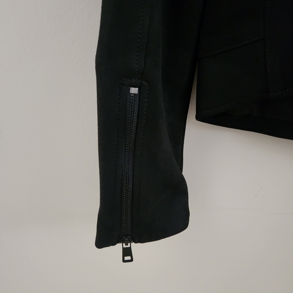 Banana Republic Vegan Suede Moto Jacket XS - Picture 3 of 4